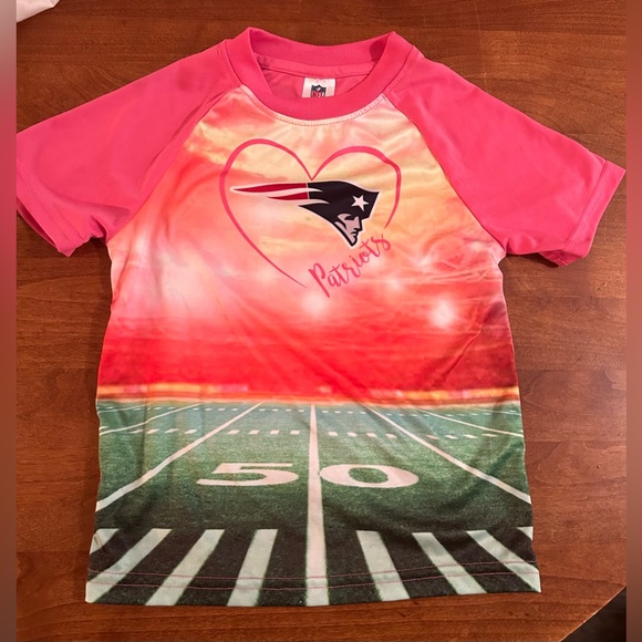 NFL Girls New England Patriots Fan shirt. Sz 4T - Picture 3 of 5